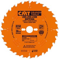 CMT Industrial Rip Saw Blade 250mm dia x 2.8 kerf x 30 bore Z24 10ATB